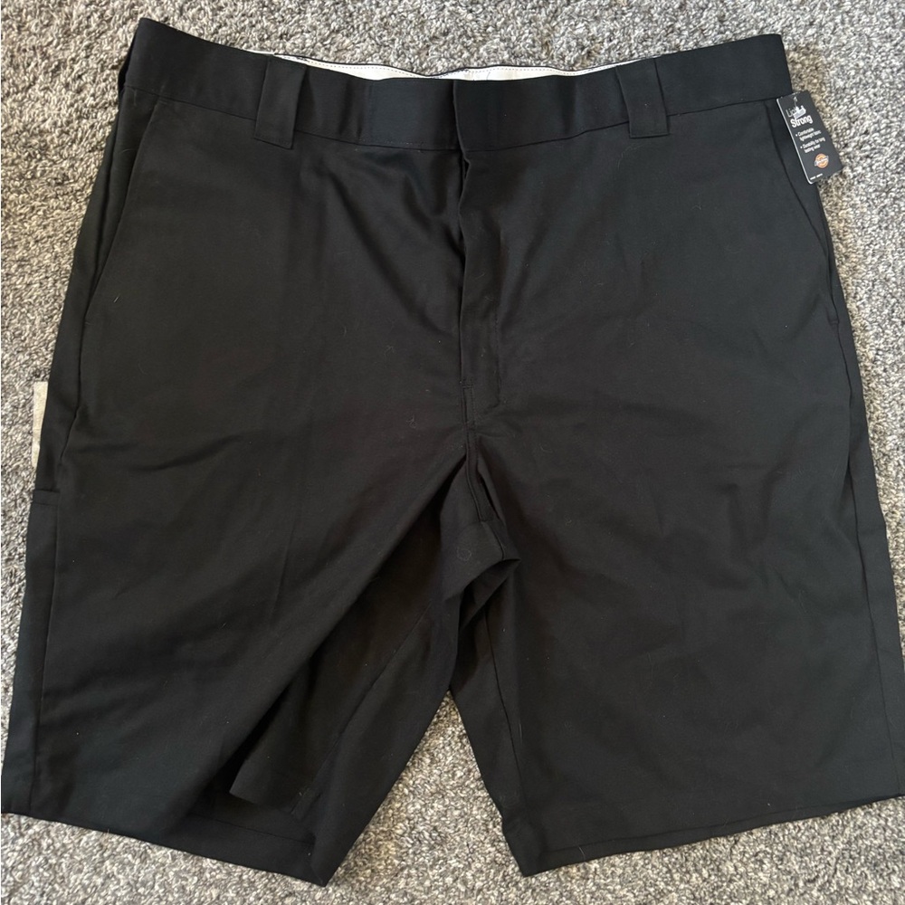 Dickies Men's Black Flat-Front Work Shorts